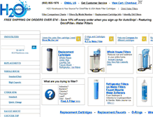 Tablet Screenshot of h2owarehouse.com